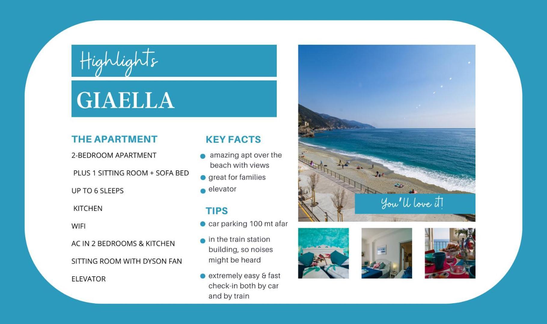 Giaella Sea View Apartment Monterosso al Mare Ngoại thất bức ảnh